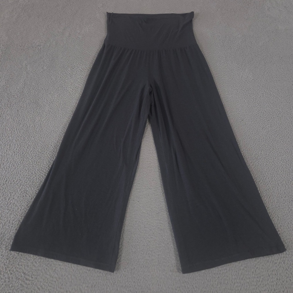 Old Navy Pants Womens XL Petite Gray CloudMotion Wide-Leg High-Waisted Go-Dry